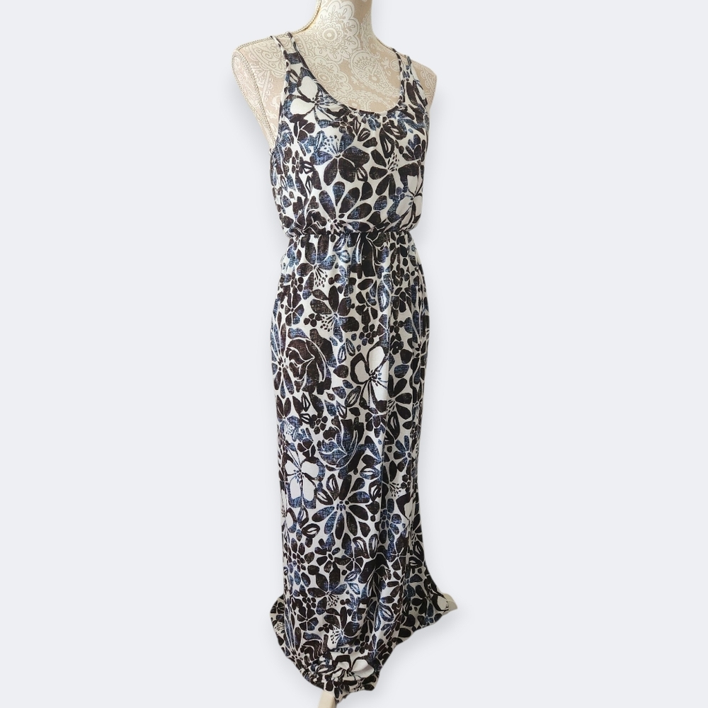 LOFT Tropical Maxi Dress Size Small